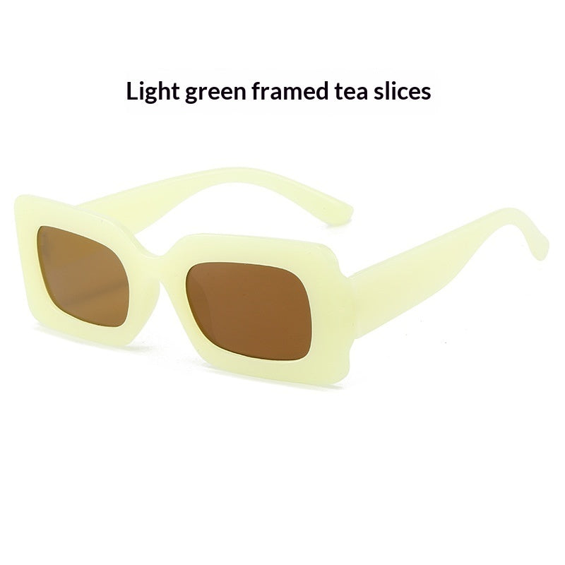 Retro Square Small-Frame Cross-Border Personalized Sunglasses
