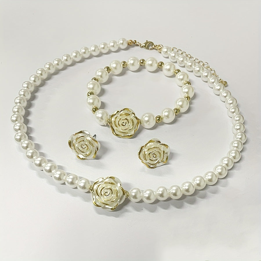 New Floral Design Womens Jewelry Set
