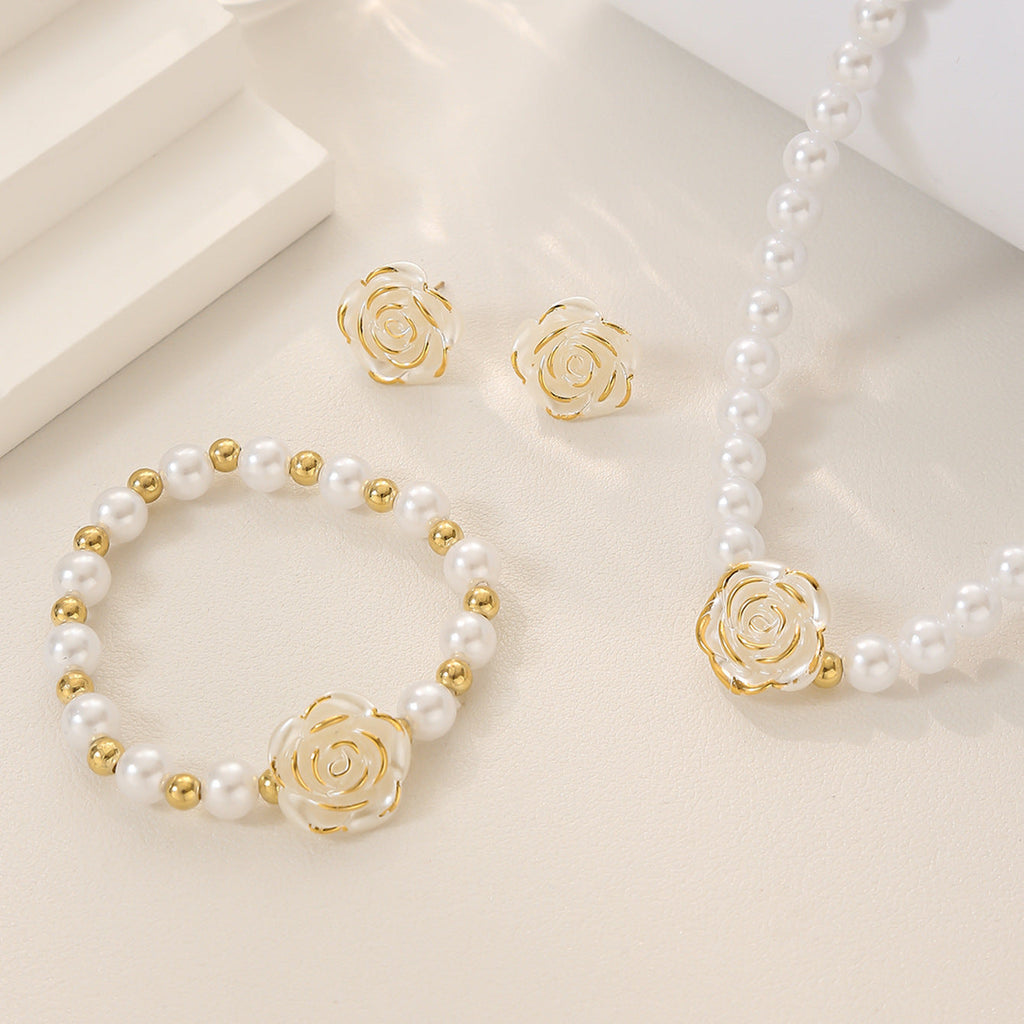 New Floral Design Womens Jewelry Set