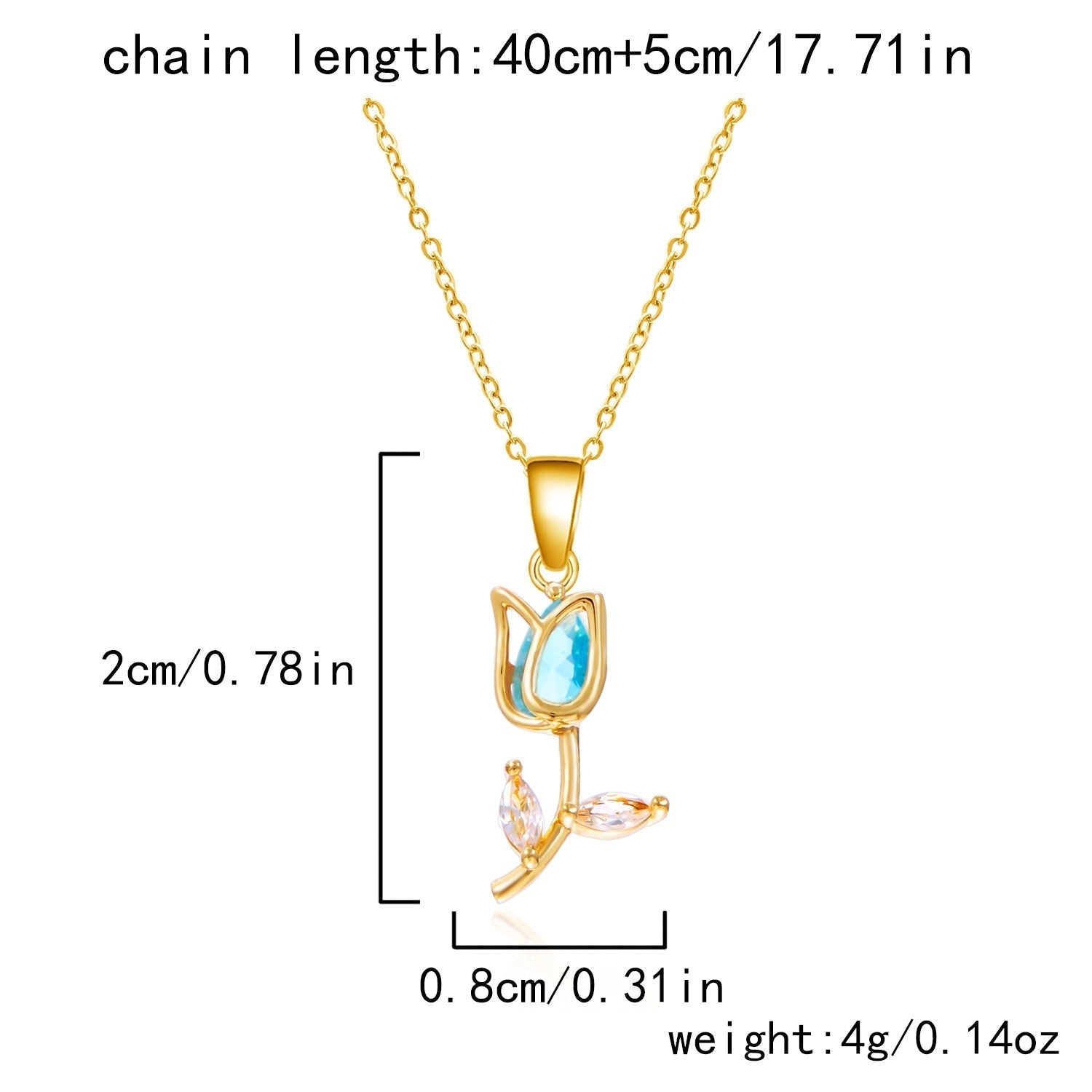 Elegant And Fashionable Tulip Necklace For Women
