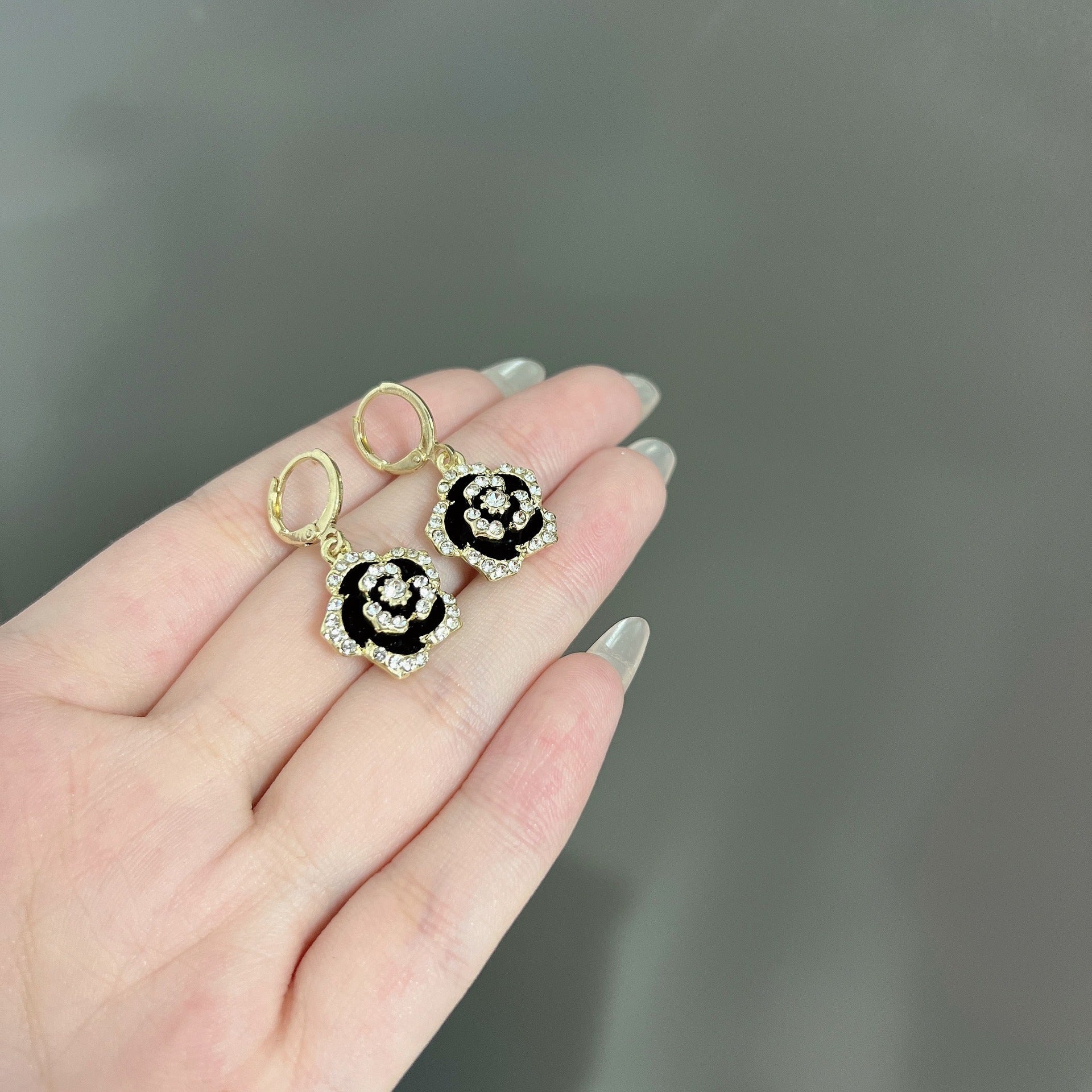 Women's Camellia Rose Flower Earrings For Women