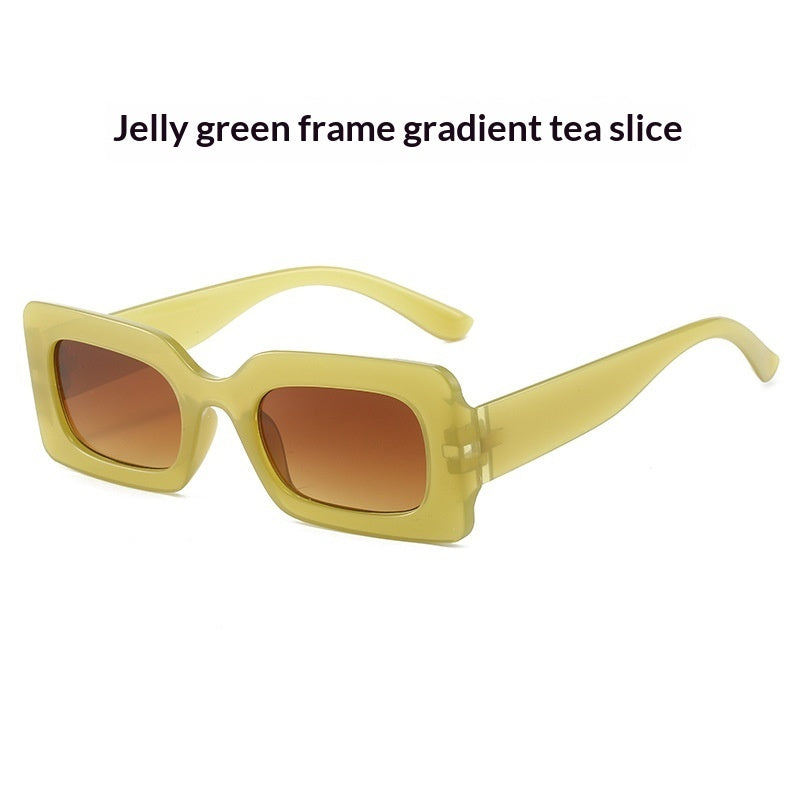 Retro Square Small-Frame Cross-Border Personalized Sunglasses