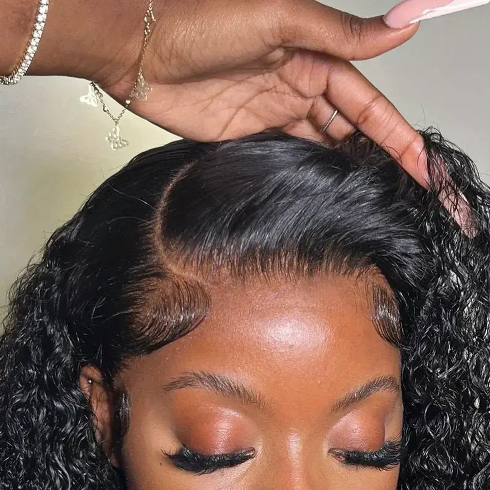 40 42 Inch Deep Curly Wave Human Hair Wigs 13x4 13x6 HD Lace Frontal Wigs Glueless 5x5 Closure 3 Seconds To Wear For Beginners