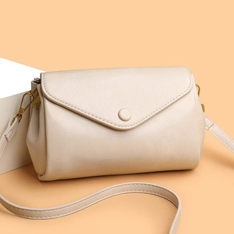 Retro Commuter PU Soft Leather Multi-Compartment Versatile Casual Crossbody Bag