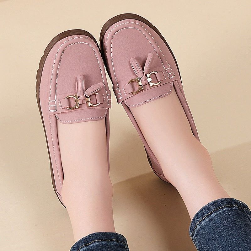 New Womens Plus-size Flat Moccasins